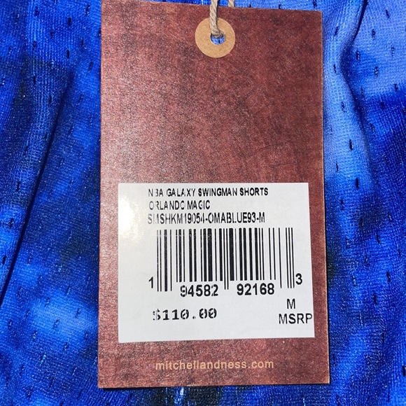 Mitchell & Ness ORLANDO MAGIC GALAXY SWINGMAN SHORTS (REFLECTIVE COLLECTION - Picture 10 of 10